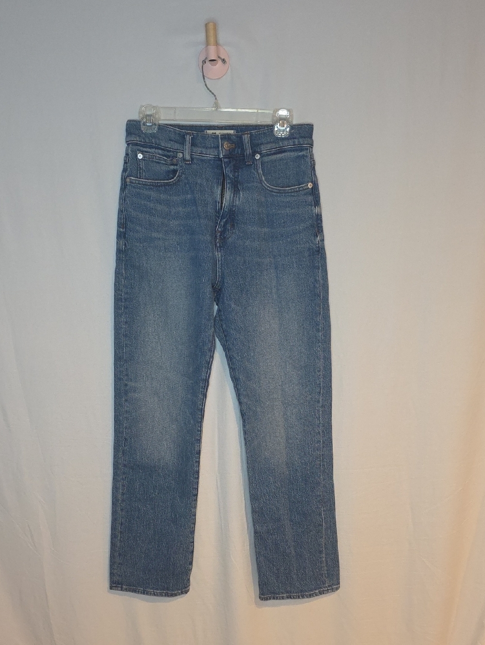 Madewell Straight-Leg Jeans in Medium Blue Denim